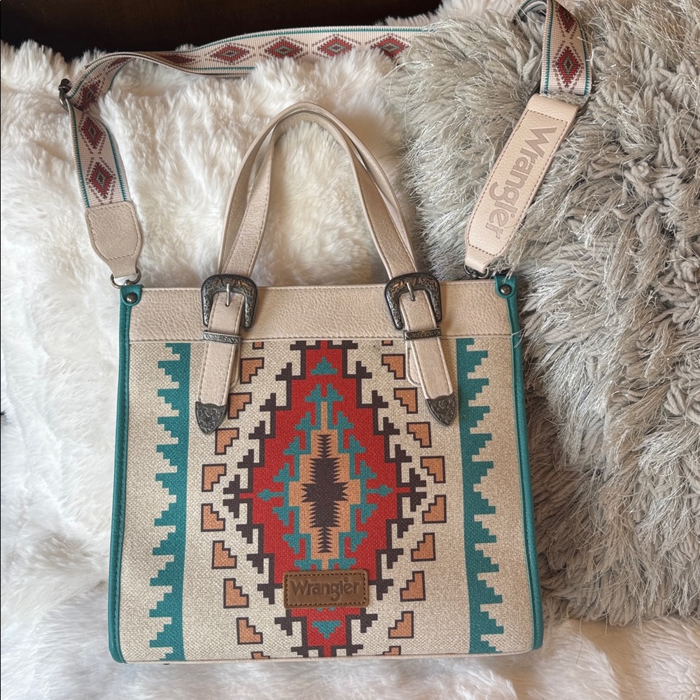Wrangler Multicolor Geometric Shoulder Bag